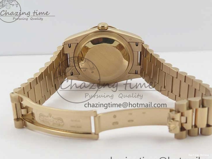 0111 Sophisticated Day-Date 36 RG 128239 Bp Maker Best Edition Silver Dial on RG President Bracelet 3132